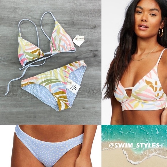 ☀️BILLABONG☀️ TROPIC JUNGLE LOWRID BIKINI SET - Picture 1 of 17